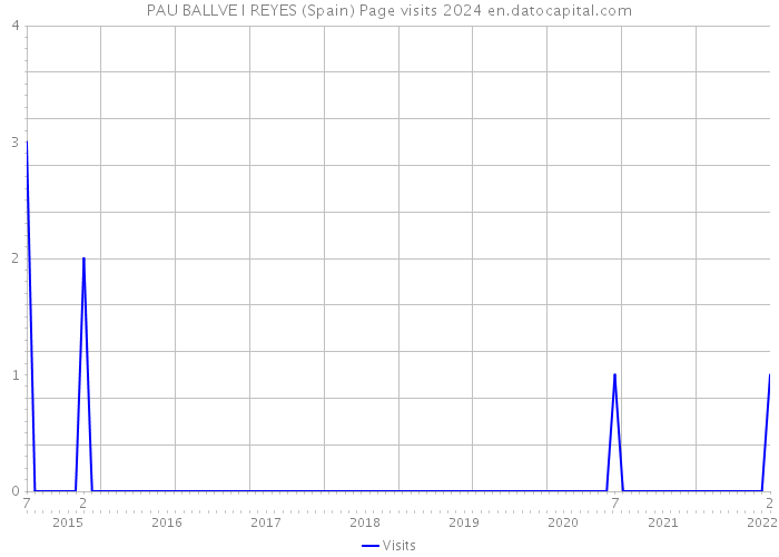 PAU BALLVE I REYES (Spain) Page visits 2024 