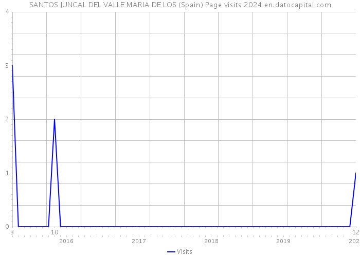 SANTOS JUNCAL DEL VALLE MARIA DE LOS (Spain) Page visits 2024 