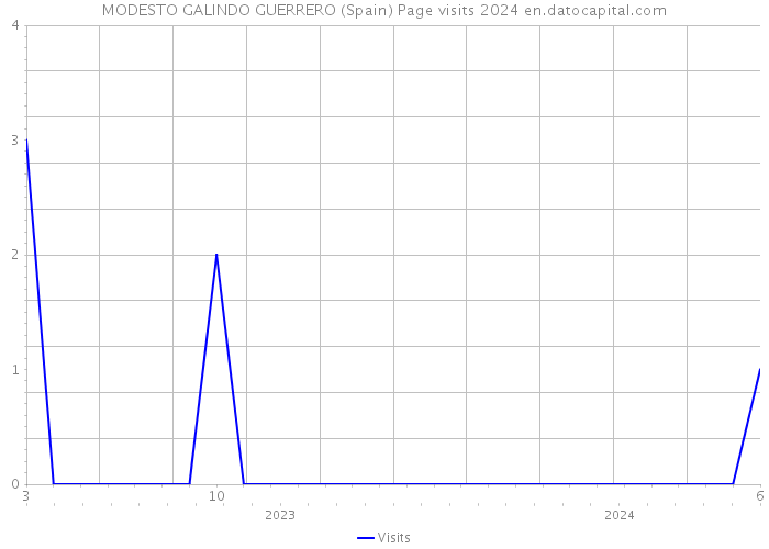 MODESTO GALINDO GUERRERO (Spain) Page visits 2024 