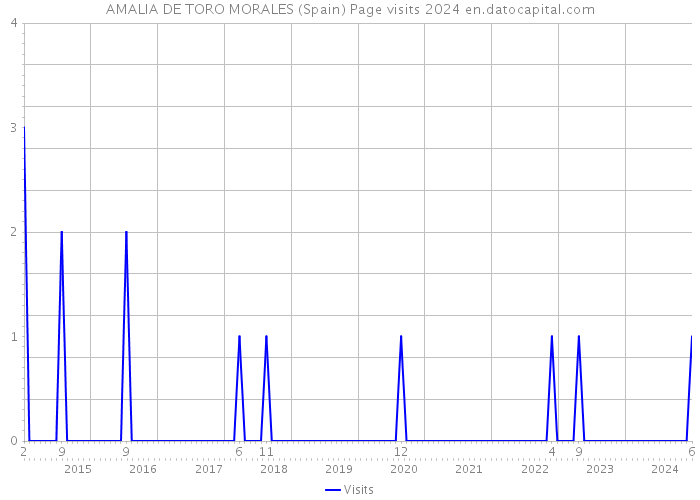 AMALIA DE TORO MORALES (Spain) Page visits 2024 