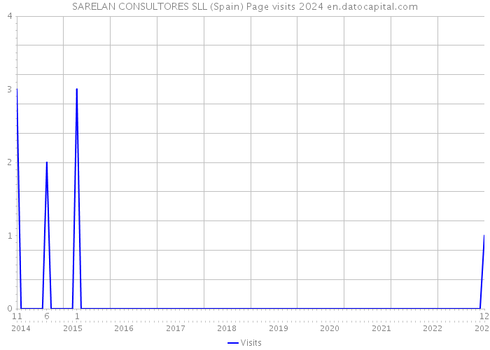 SARELAN CONSULTORES SLL (Spain) Page visits 2024 