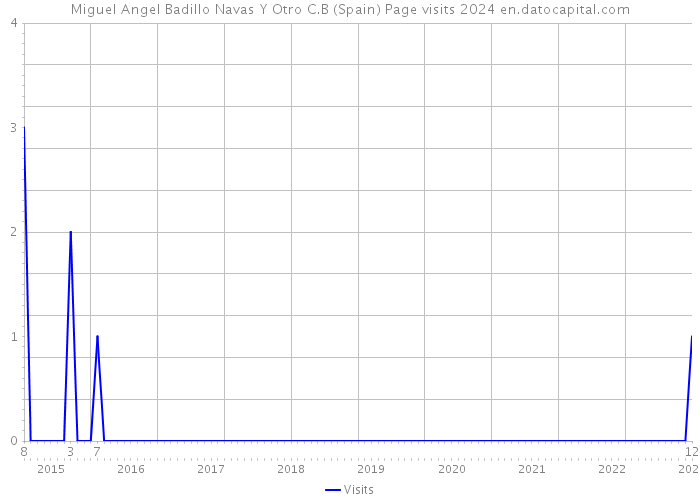 Miguel Angel Badillo Navas Y Otro C.B (Spain) Page visits 2024 