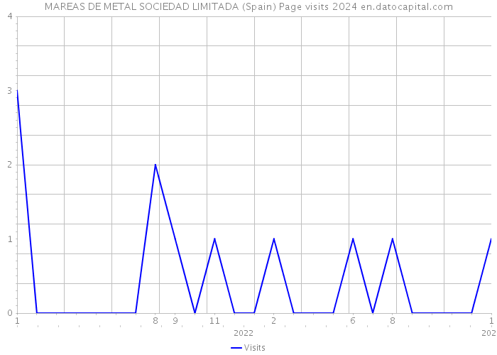 MAREAS DE METAL SOCIEDAD LIMITADA (Spain) Page visits 2024 