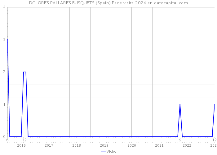 DOLORES PALLARES BUSQUETS (Spain) Page visits 2024 