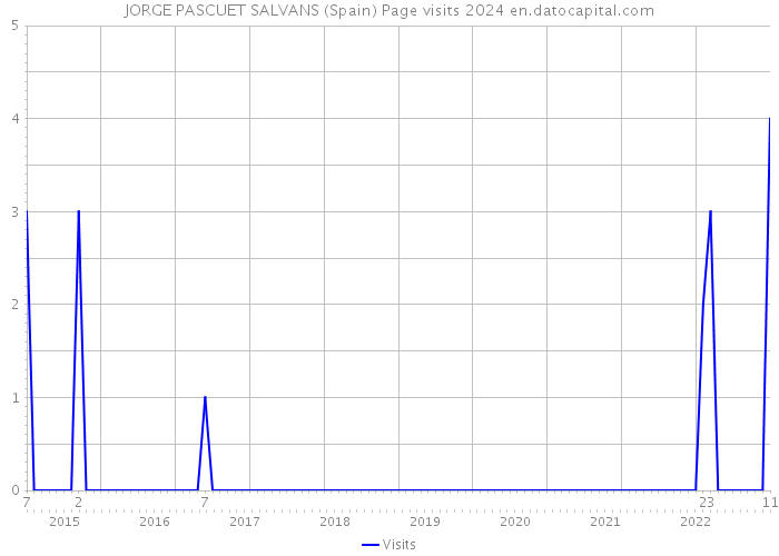 JORGE PASCUET SALVANS (Spain) Page visits 2024 