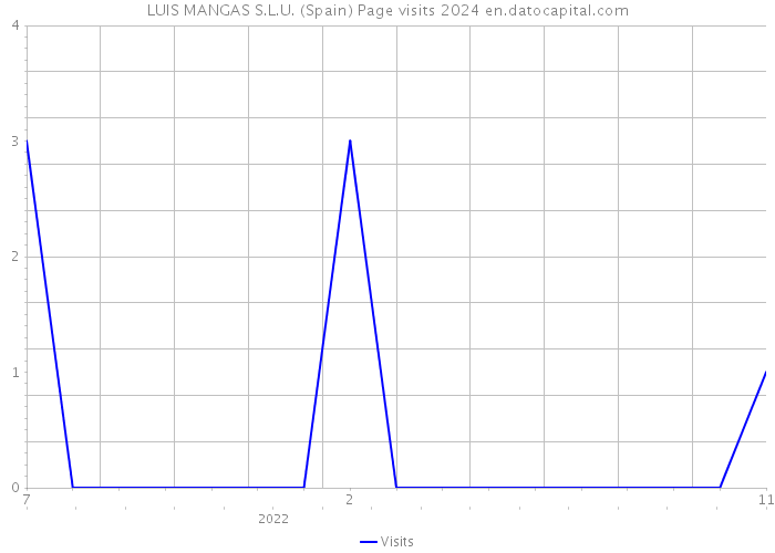 LUIS MANGAS S.L.U. (Spain) Page visits 2024 