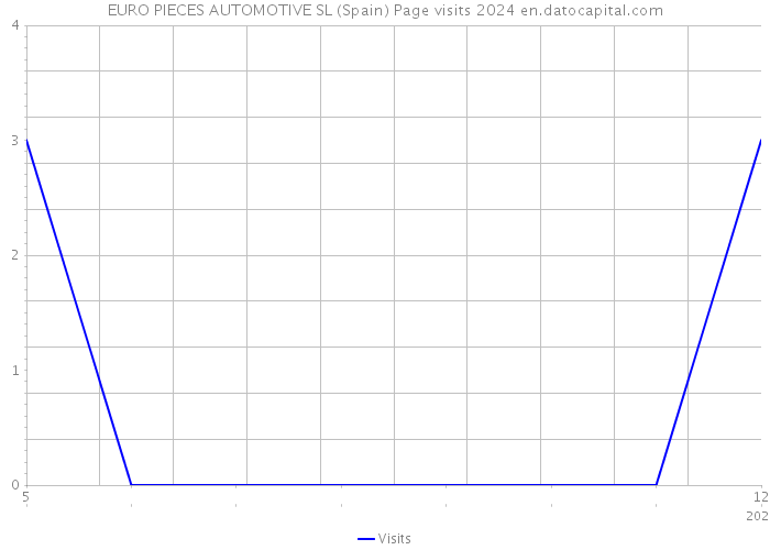 EURO PIECES AUTOMOTIVE SL (Spain) Page visits 2024 