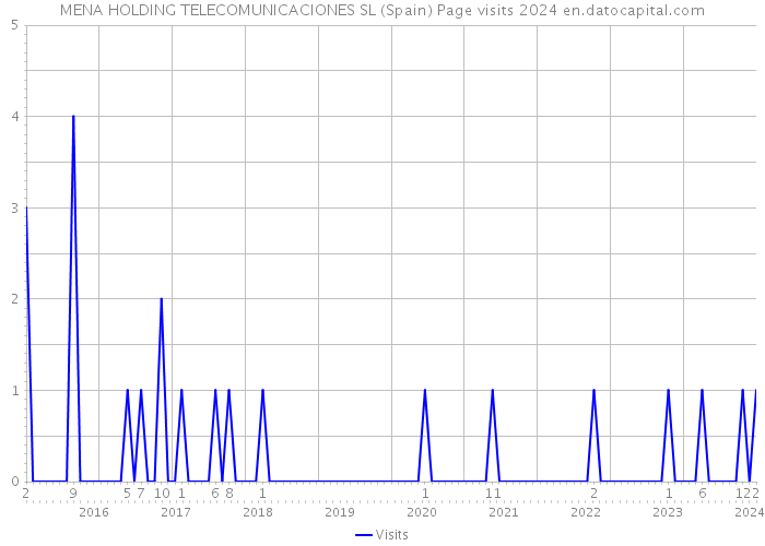 MENA HOLDING TELECOMUNICACIONES SL (Spain) Page visits 2024 