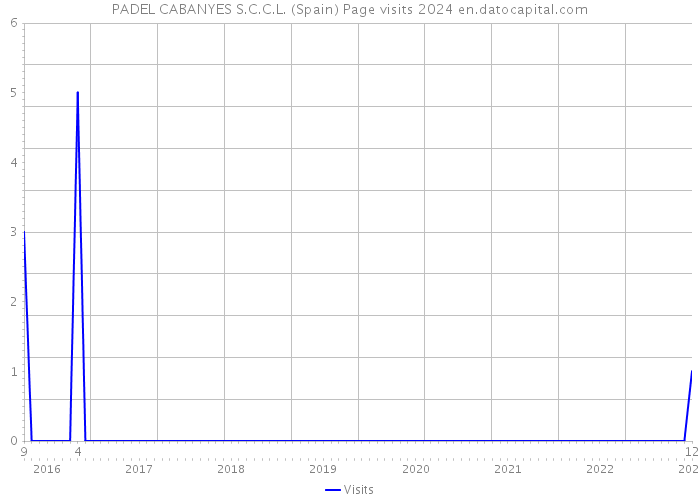 PADEL CABANYES S.C.C.L. (Spain) Page visits 2024 