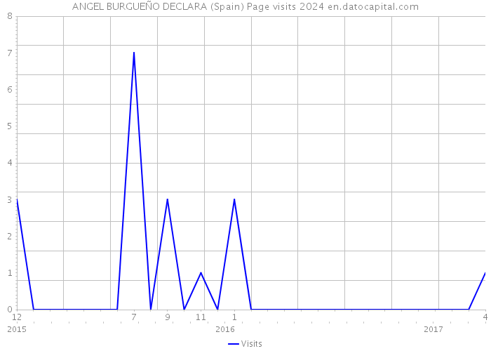 ANGEL BURGUEÑO DECLARA (Spain) Page visits 2024 
