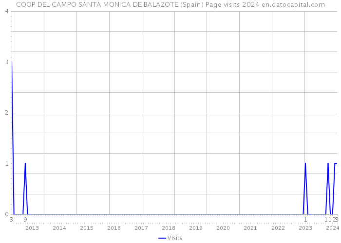 COOP DEL CAMPO SANTA MONICA DE BALAZOTE (Spain) Page visits 2024 