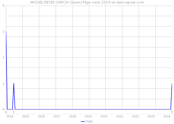 MIGUEL REYES GARCIA (Spain) Page visits 2024 