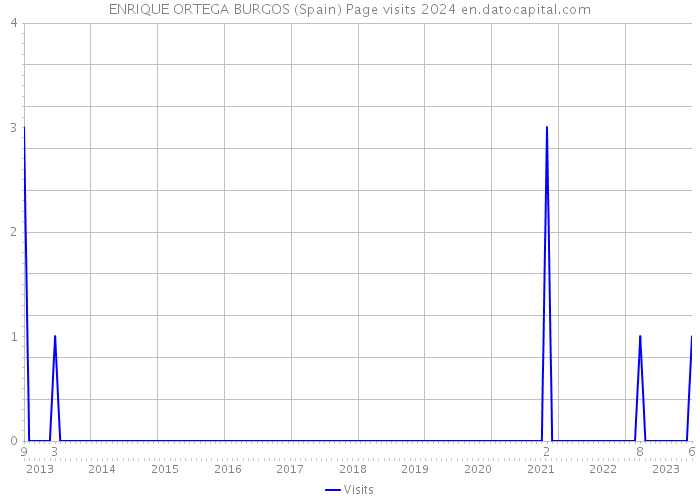 ENRIQUE ORTEGA BURGOS (Spain) Page visits 2024 