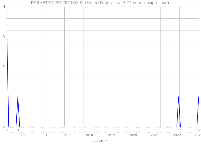 PERIMETRO PROYECTOS SL (Spain) Page visits 2024 