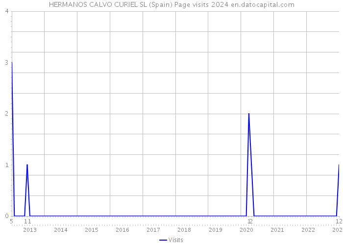 HERMANOS CALVO CURIEL SL (Spain) Page visits 2024 