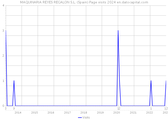 MAQUINARIA REYES REGALON S.L. (Spain) Page visits 2024 