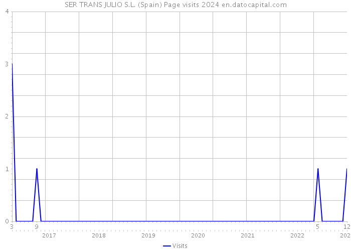 SER TRANS JULIO S.L. (Spain) Page visits 2024 