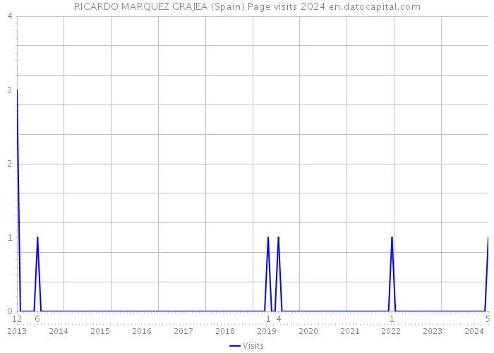 RICARDO MARQUEZ GRAJEA (Spain) Page visits 2024 