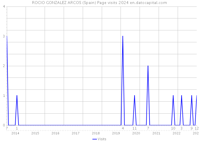 ROCIO GONZALEZ ARCOS (Spain) Page visits 2024 