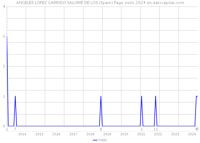ANGELES LOPEZ GARRIDO SALOME DE LOS (Spain) Page visits 2024 