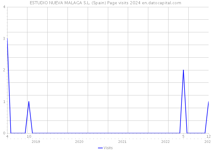 ESTUDIO NUEVA MALAGA S.L. (Spain) Page visits 2024 
