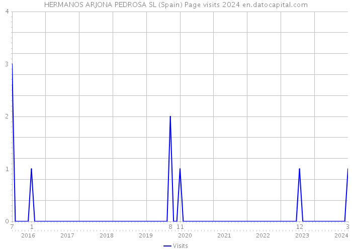 HERMANOS ARJONA PEDROSA SL (Spain) Page visits 2024 