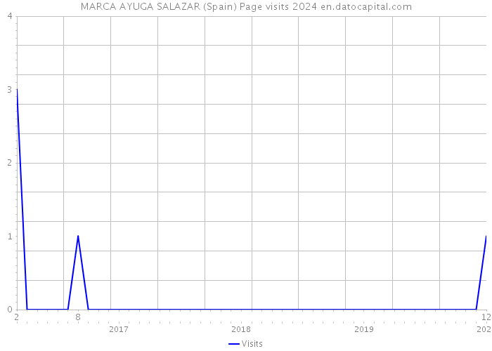 MARCA AYUGA SALAZAR (Spain) Page visits 2024 