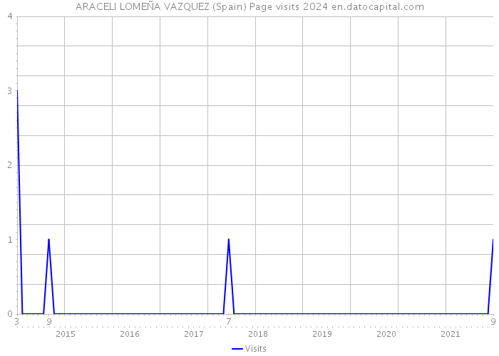 ARACELI LOMEÑA VAZQUEZ (Spain) Page visits 2024 