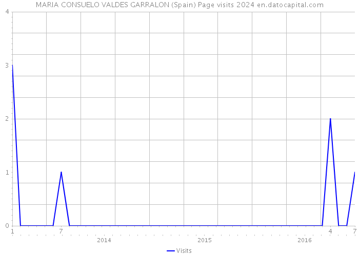 MARIA CONSUELO VALDES GARRALON (Spain) Page visits 2024 