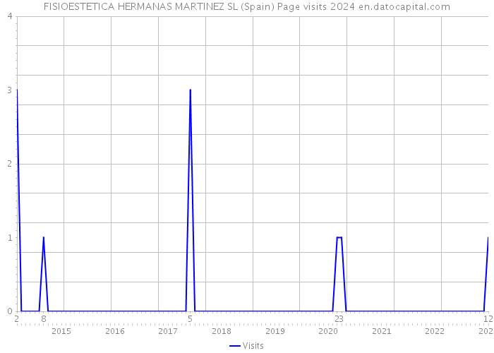 FISIOESTETICA HERMANAS MARTINEZ SL (Spain) Page visits 2024 