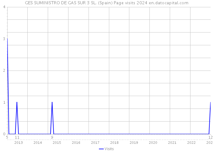 GES SUMINISTRO DE GAS SUR 3 SL. (Spain) Page visits 2024 