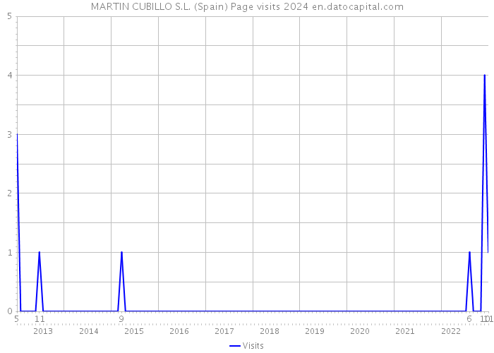 MARTIN CUBILLO S.L. (Spain) Page visits 2024 