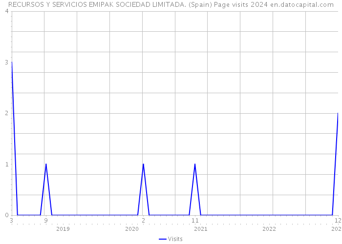 RECURSOS Y SERVICIOS EMIPAK SOCIEDAD LIMITADA. (Spain) Page visits 2024 