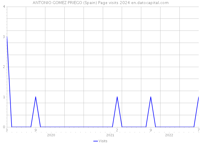 ANTONIO GOMEZ PRIEGO (Spain) Page visits 2024 