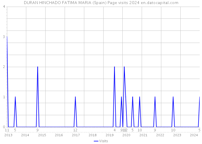 DURAN HINCHADO FATIMA MARIA (Spain) Page visits 2024 
