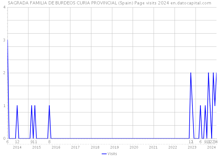 SAGRADA FAMILIA DE BURDEOS CURIA PROVINCIAL (Spain) Page visits 2024 