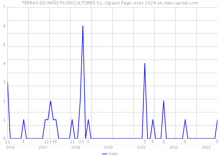 TERRAS DO MIÑO FLORICULTORES S.L. (Spain) Page visits 2024 