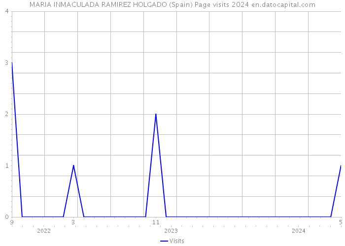 MARIA INMACULADA RAMIREZ HOLGADO (Spain) Page visits 2024 