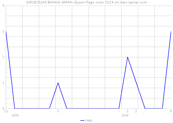 JORGE ELIAS BAHAIA SIMAN (Spain) Page visits 2024 