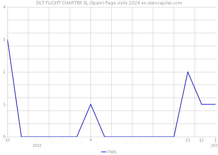 DLT FLIGHT CHARTER SL (Spain) Page visits 2024 