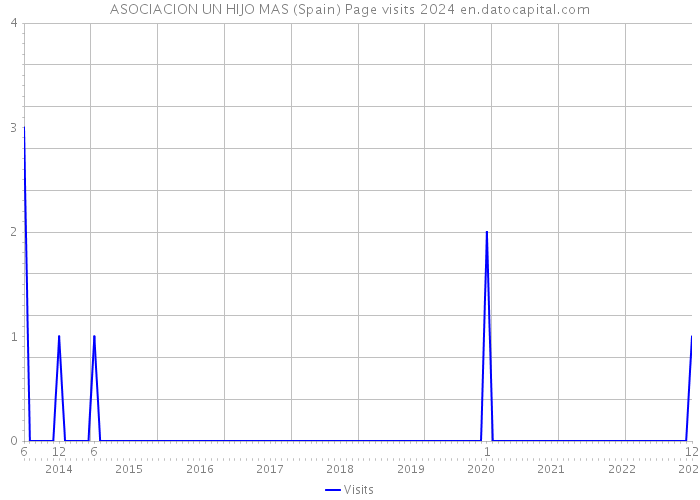 ASOCIACION UN HIJO MAS (Spain) Page visits 2024 