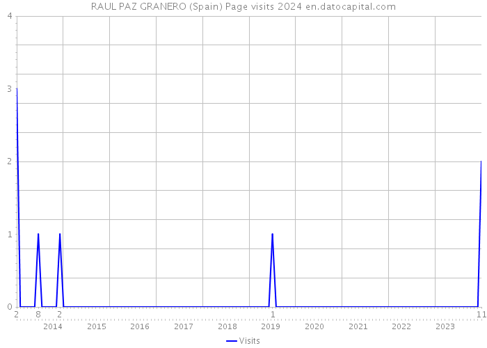 RAUL PAZ GRANERO (Spain) Page visits 2024 