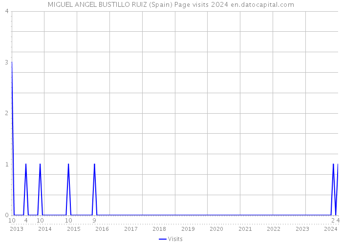 MIGUEL ANGEL BUSTILLO RUIZ (Spain) Page visits 2024 