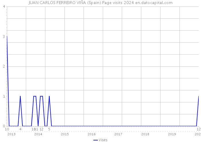 JUAN CARLOS FERREIRO VIÑA (Spain) Page visits 2024 