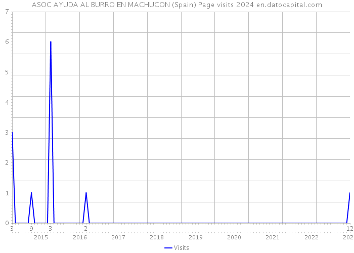 ASOC AYUDA AL BURRO EN MACHUCON (Spain) Page visits 2024 