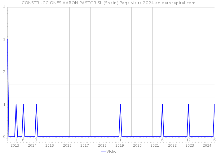 CONSTRUCCIONES AARON PASTOR SL (Spain) Page visits 2024 