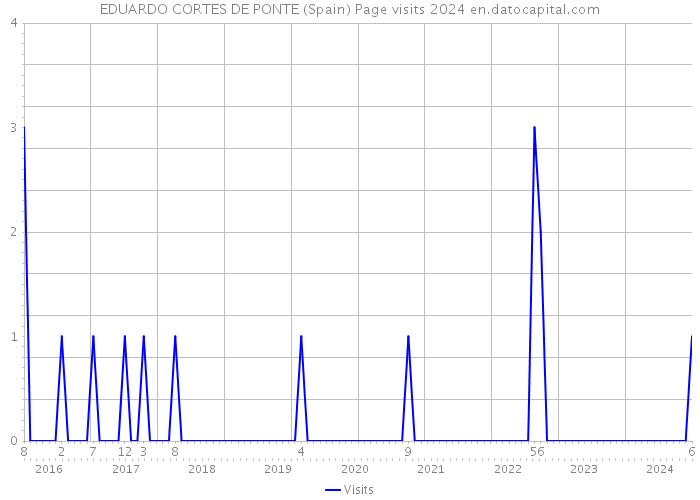 EDUARDO CORTES DE PONTE (Spain) Page visits 2024 