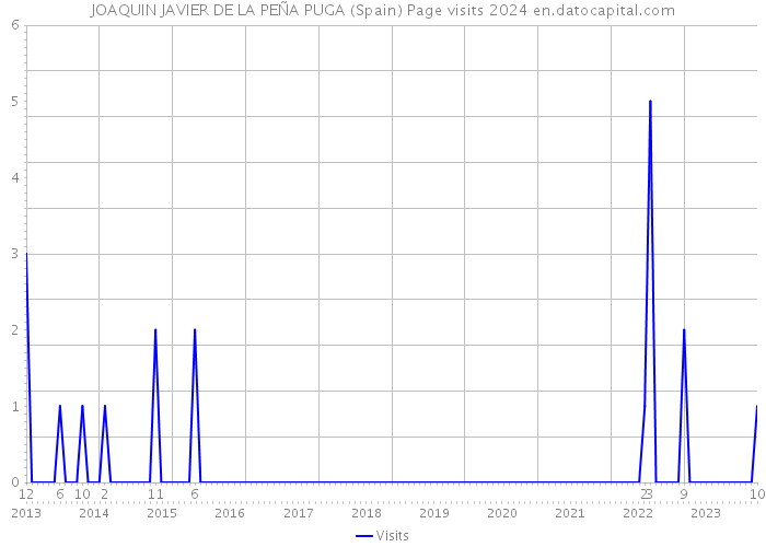 JOAQUIN JAVIER DE LA PEÑA PUGA (Spain) Page visits 2024 