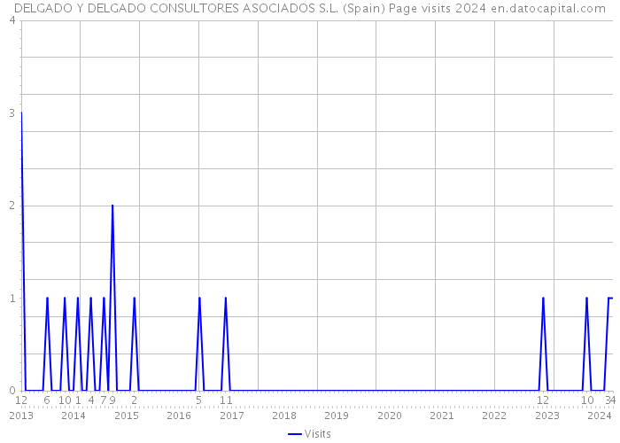 DELGADO Y DELGADO CONSULTORES ASOCIADOS S.L. (Spain) Page visits 2024 