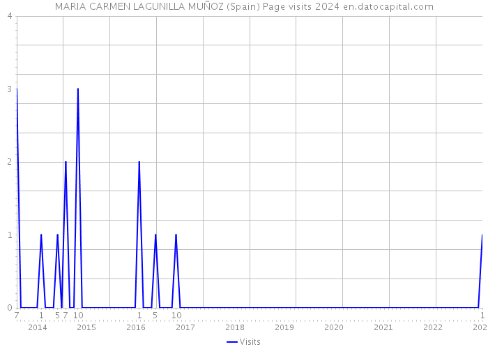 MARIA CARMEN LAGUNILLA MUÑOZ (Spain) Page visits 2024 